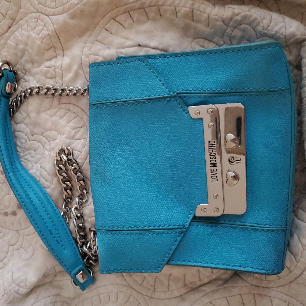 Bright Blue Moschino Purse